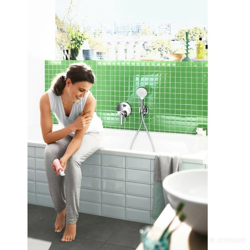 Змішувач для ванни прихованого монтажу HANSGROHE NOVUS 71045000 хром