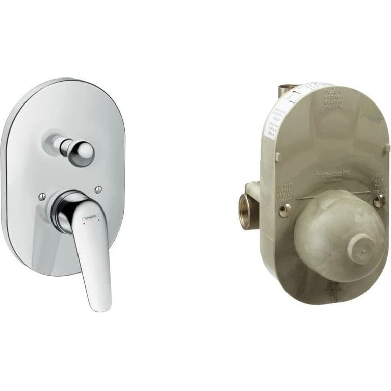 Змішувач для ванни прихованого монтажу HANSGROHE NOVUS 71047000 хром