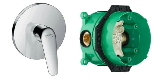 Змішувач для душу прихованого монтажу HANSGROHE NOVUS 71065000+01800180 IBOX universal, хром