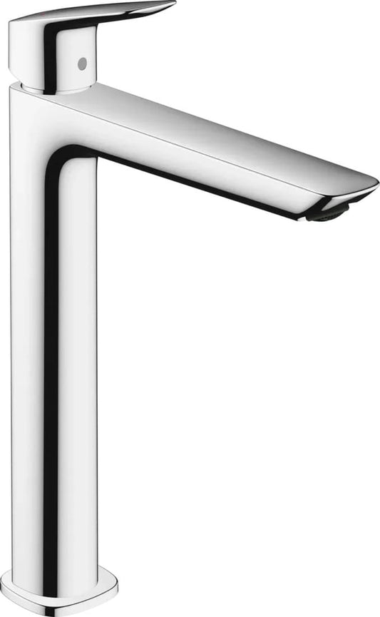 Змішувач для умивальника HANSGROHE LOGIS 71257000 одноважільний, із зливним набором pop-up, хром