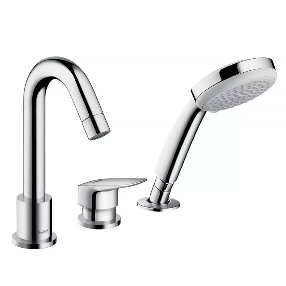Змішувач для ванни на борт HANSGROHE LOGIS 71313000 на 3 отвори, хром