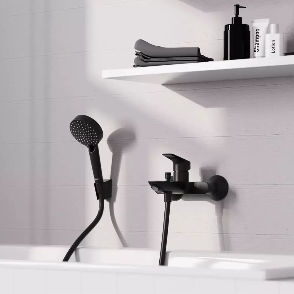 Змішувач для ванни HANSGROHE LOGIS 71400670 чорний матовий