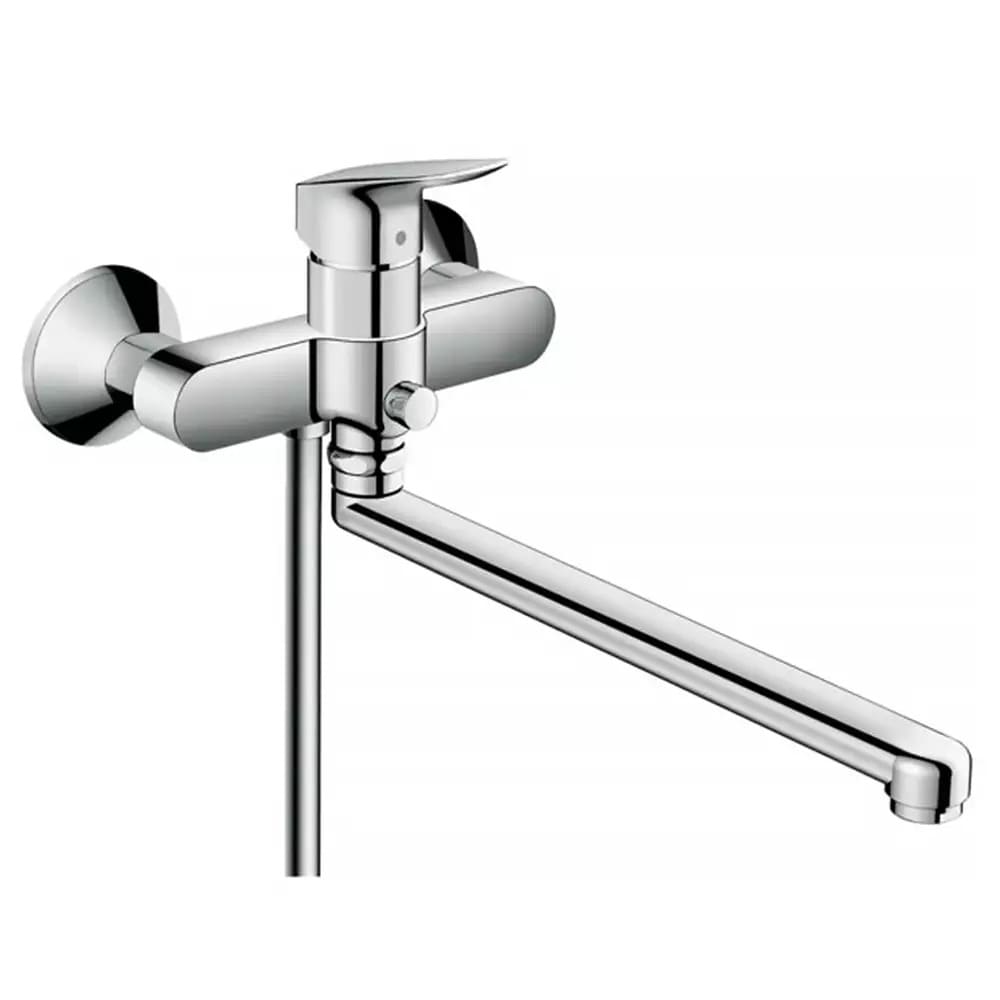 Змішувач для ванни HANSGROHE LOGIS 71402000 з довгим виливом, хром