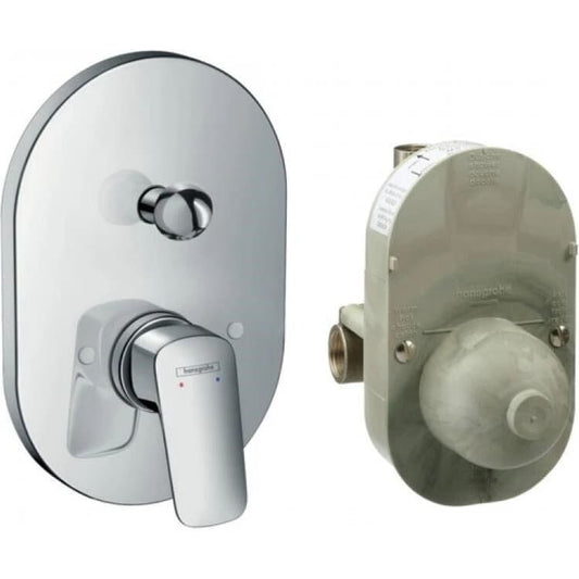 Змішувач для ванни прихованого монтажу HANSGROHE LOGIS 71409000 хром