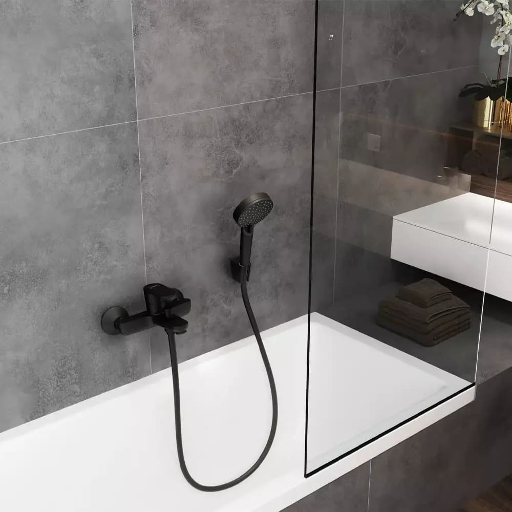 Змішувач для ванни HANSGROHE VERNIS BLEND 71440670 чорний матовий