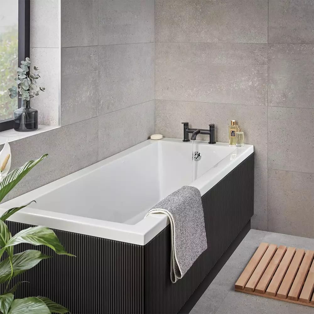 Змішувач для ванни на борт HANSGROHE VERNIS BLEND 71442670 чорний матовий