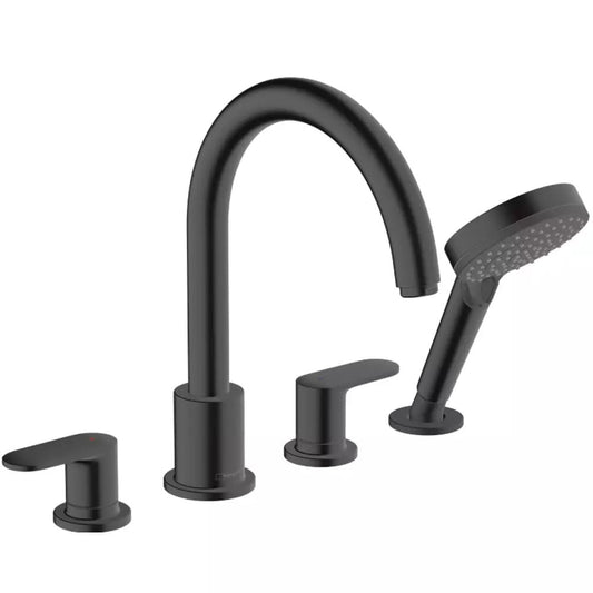 Змішувач для ванни на борт HANSGROHE VERNIS BLEND 71456670 чорний матовий