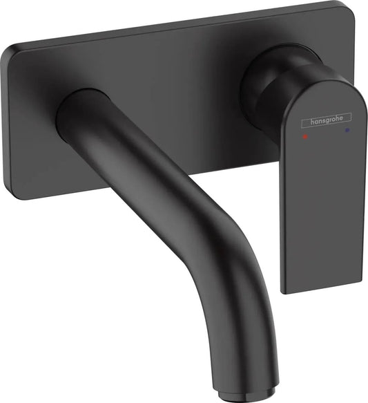 Змішувач прихованого монтажу для умивальника HANSGROHE VERNIS SHAPE 71578670 одноважільний, із зливним набором pop-up, чорний матовий