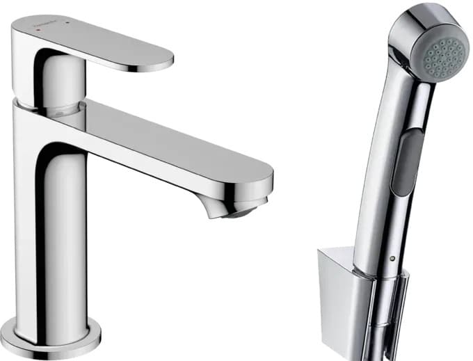 Змішувач для умивальника HANSGROHE REBRIS S 72215000 з гігієнічною лійкою