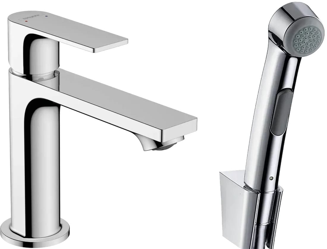 Змішувач для умивальника HANSGROHE REBRIS E 72216000 з гігієничною лійкою