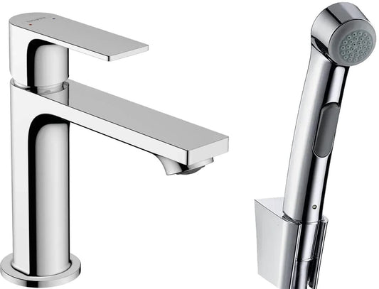 Змішувач для умивальника HANSGROHE REBRIS E 72216000 з гігієничною лійкою