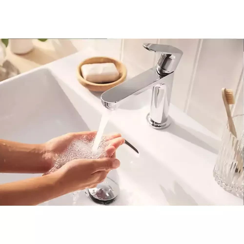 Змішувач для умивальника HANSGROHE REBRIS S 72586000 CoolStart, Eco Smart+, хром