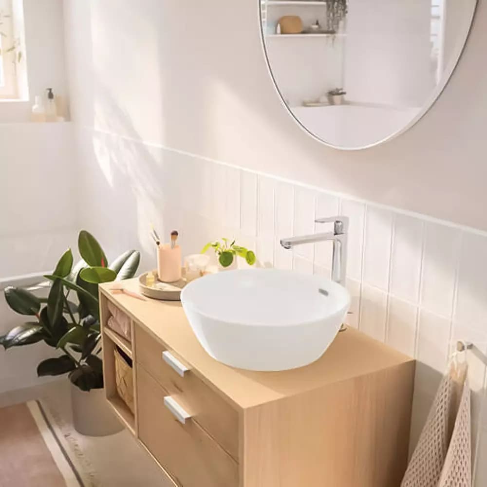 Змішувач для умивальника HANSGROHE REBRIS S 72590000 CoolStart, EcoSmart+, хром