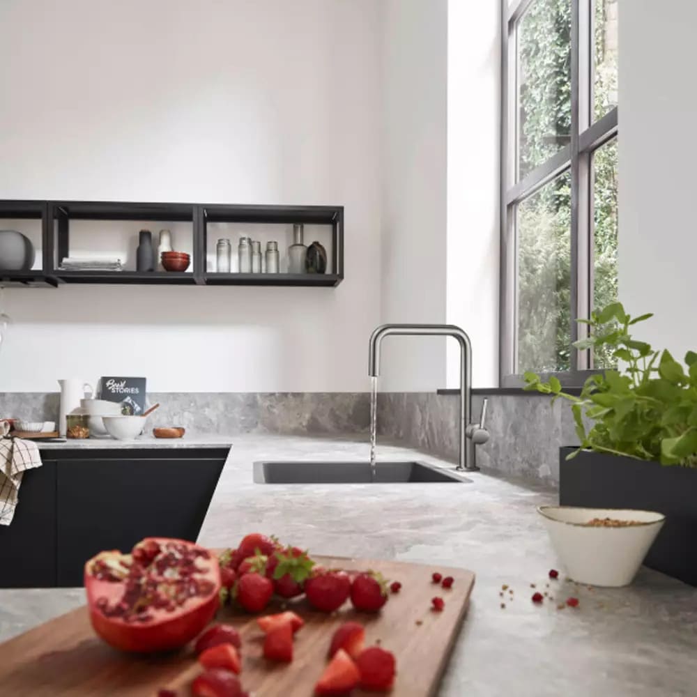 Змішувач для кухні HANSGROHE TALIS 72806800 одноважільний, 1jet, сталевий
