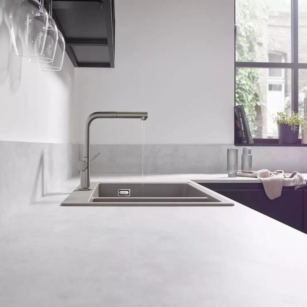 Змішувач для кухні HANSGROHE TALIS M54 72808000 одноважільний, 1jet, з висувним виливом, хром