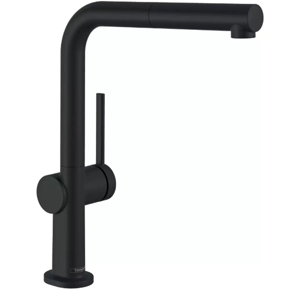 Змішувач для кухні HANSGROHE TALIS M54 72808670 одноважільний, 1jet, з висувним виливом, чорний