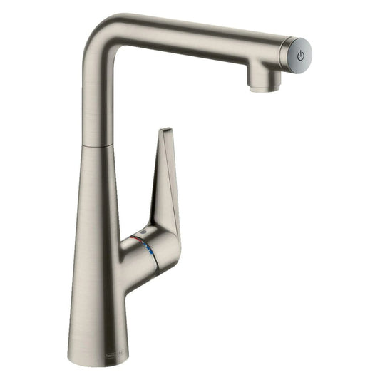 Змішувач для кухні HANSGROHE TALIS SELECT S 72820800 одноважільний, з кнопкою управління, сталевий