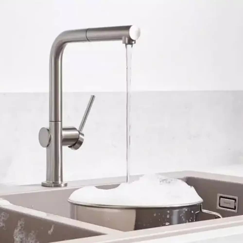 Змішувач для кухні HANSGROHE TALIS M54 72840800 одноважільний, 1jet, сталевий