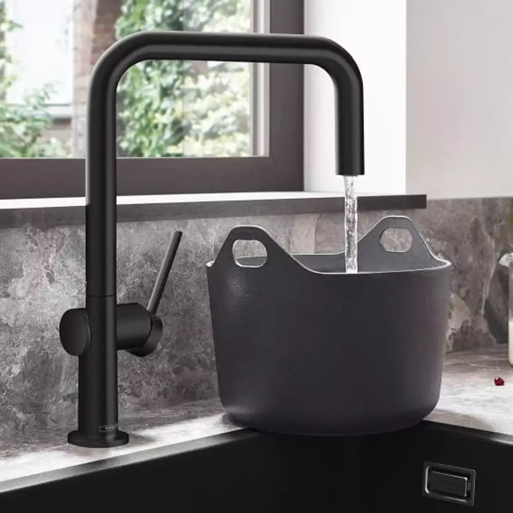 Змішувач для кухні HANSGROHE TALIS M54 72844670 одноважільний, 1jet, чорний