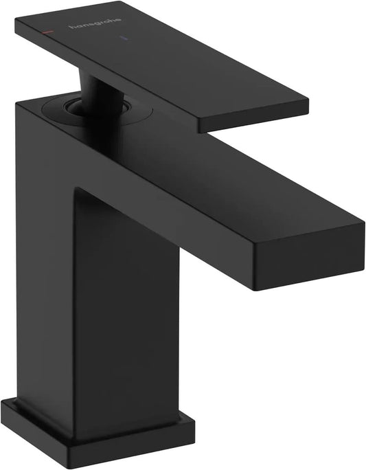 Змішувач для умивальника HANSGROHE TECTURIS E 73002670 одноважільний, CoolStart, Eco Smart, чорний матовий