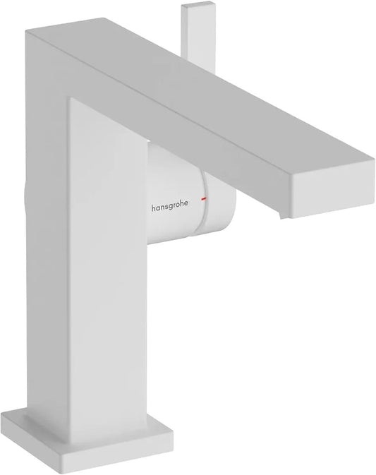 Змішувач для умивальника HANSGROHE TECTURIS E 73020700 одноважільний, CoolStart, push-open, білий матовмй