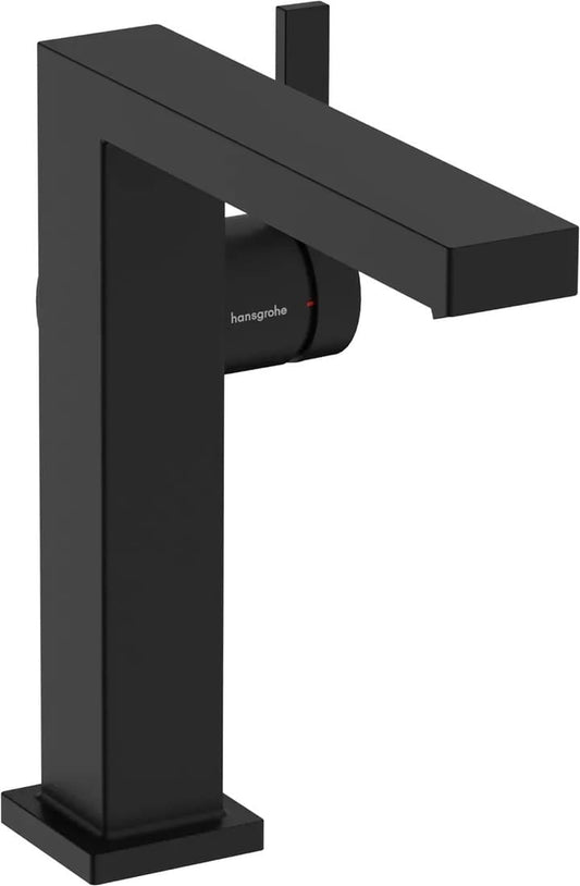 Змішувач для умивальника HANSGROHE TECTURIS E 73040670 одноважільний, CoolStart, push-open, чорний матовий