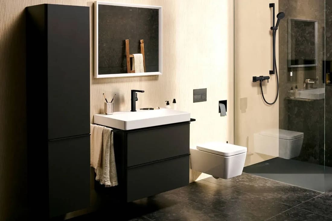 Змішувач для умивальника HANSGROHE TECTURIS E 73070700 одноважільний,CoolStart, push-open, білий матовий