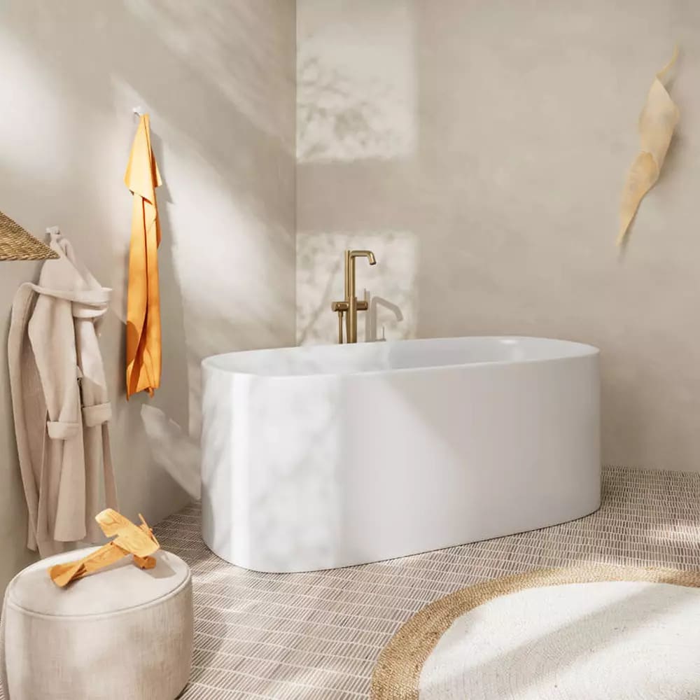 Змішувач для ванни підлоговий HANSGROHE TECTURIS 73440140 бронзовий