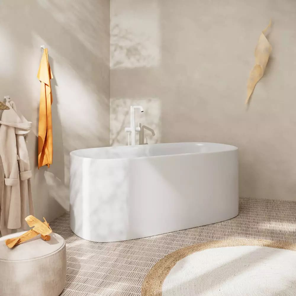Змішувач для ванни підлоговий HANSGROHE TECTURIS 73440700 білий