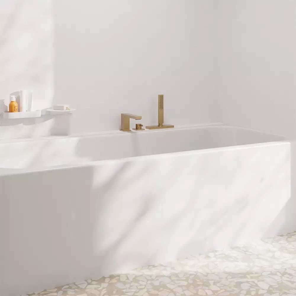 Змішувач для ванни на борт HANSGROHE TECTURIS 73443140 на 3 отвори, бронзовий