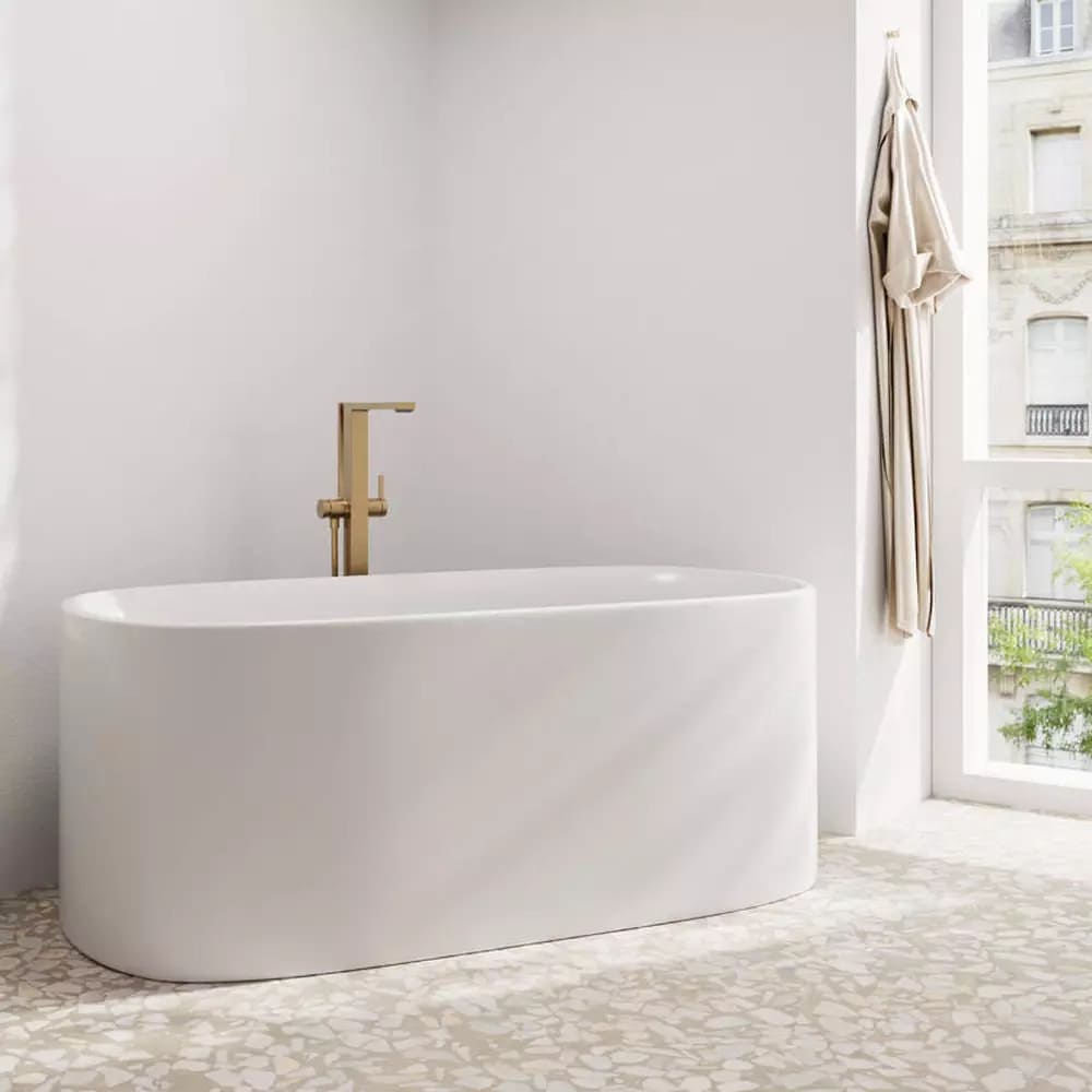 Змішувач для ванни підлоговий HANSGROHE TECTURIS 73445140 бронзовий
