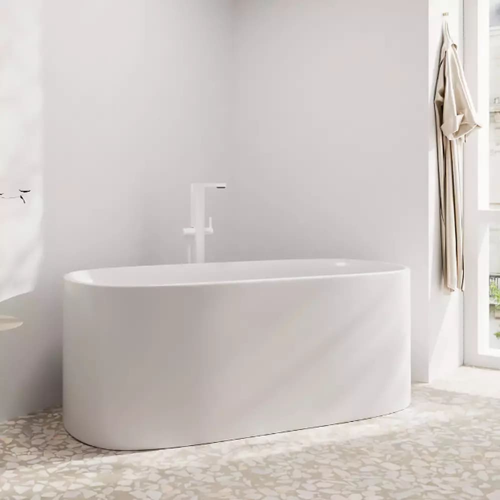 Змішувач для ванни підлоговий HANSGROHE TECTURIS 73445700 білий