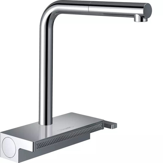 Змішувач для кухні HANSGROHE FRANCO 73830000 з висувним виливом, sBox, хром