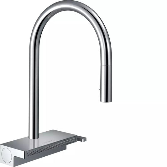 Змішувач для кухні HANSGROHE AQUNO SELECT 73831000 одноважільний, 3jet, з висувним виливом, sBox, хром