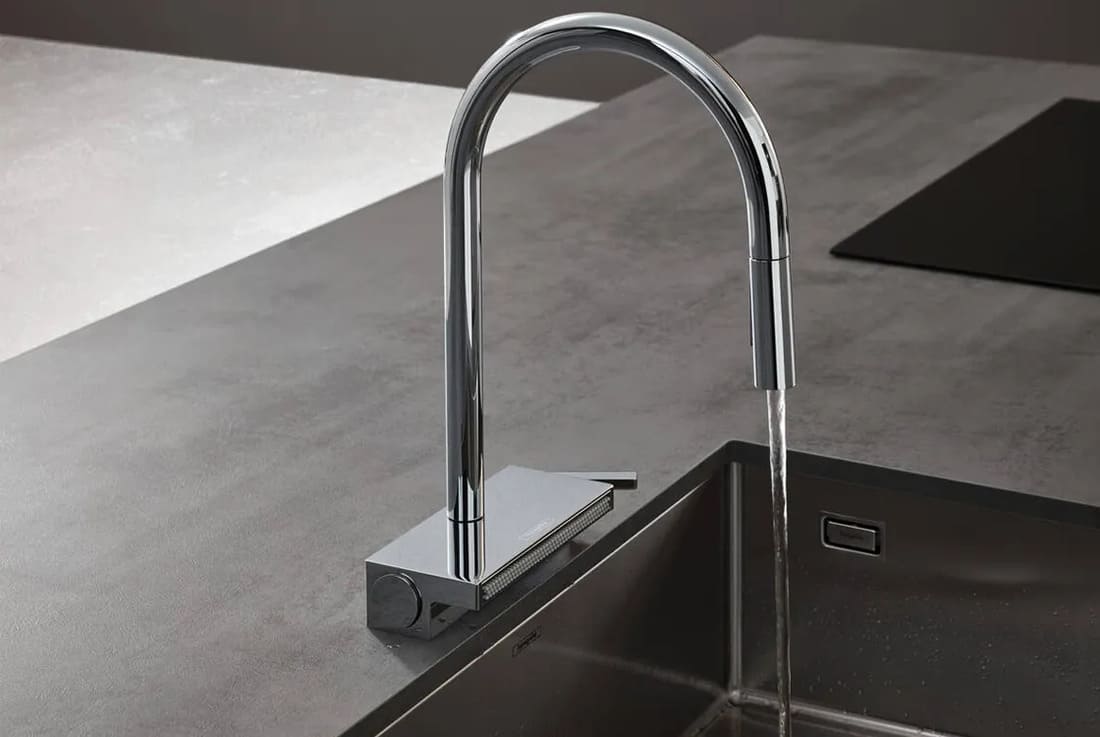 Змішувач для кухні HANSGROHE AQUNO SELECT 73837000 одноважільний, 3jet, з висувним виливом, хром