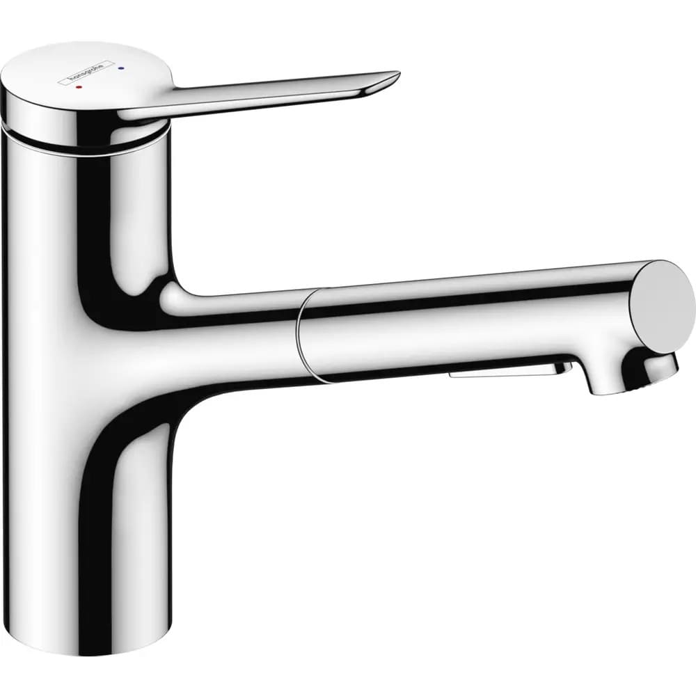 Змішувач для кухні HANSGROHE ZESIS 74810000 1jet, с ECO выдвижным изливом, хром