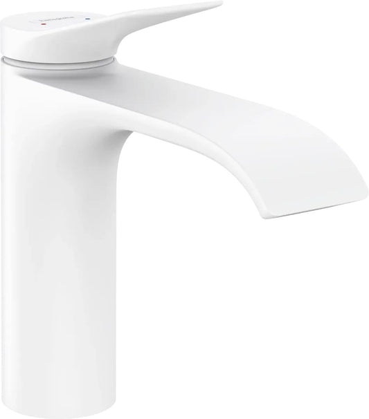 Змішувач для умивальника HANSGROHE VIVENIS 75020700 зі зливним гарнітуром pop-up, білий матовий