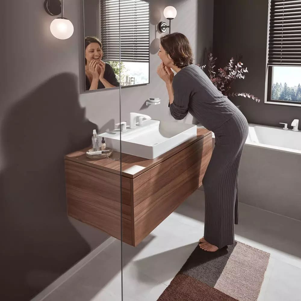 Змішувач для ванни на борт HANSGROHE VERNIS BLEND 75444700 на 4 отвори, sBox, білий
