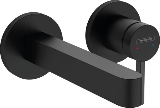 Змішувач прихованого монтажу для умивальника HANSGROHE FINORIS 76051670 на 2 отвори, чорний матовий