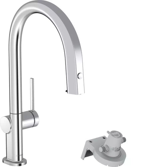 Змішувач для кухні HANSGROHE AQITTURA M91 76803000 1jet, з висувним виливом, хром
