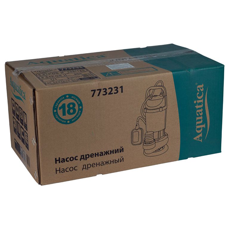 Насос дренажний 0.75кВт Hmax 35м Qmax 80л/хв Aquatica QDX1.5-32-0.75 FA (773238)
