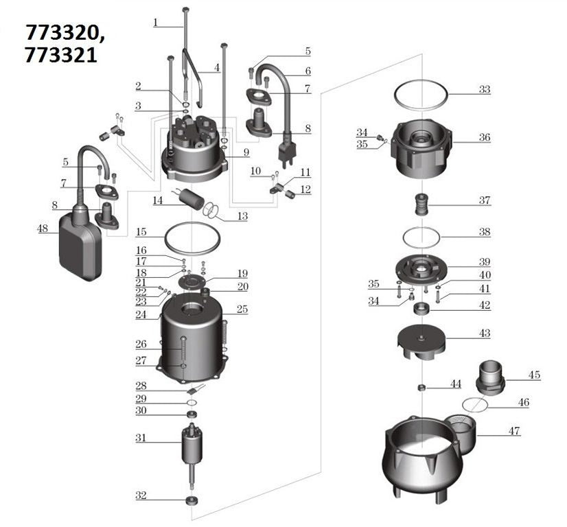 Насос дренажний 0.18кВт Hmax 7м Qmax 133л/хв Aquatica V180F (773320)