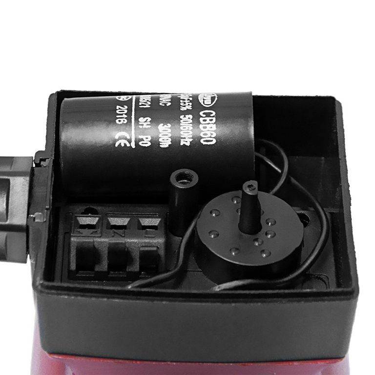 Насос циркуляційний Wetron 774232 (LPS25-6/180B) 100Вт Hmax 6м Qmax 50л/хв Ø1½" 180мм бордо + гайки Ø1"