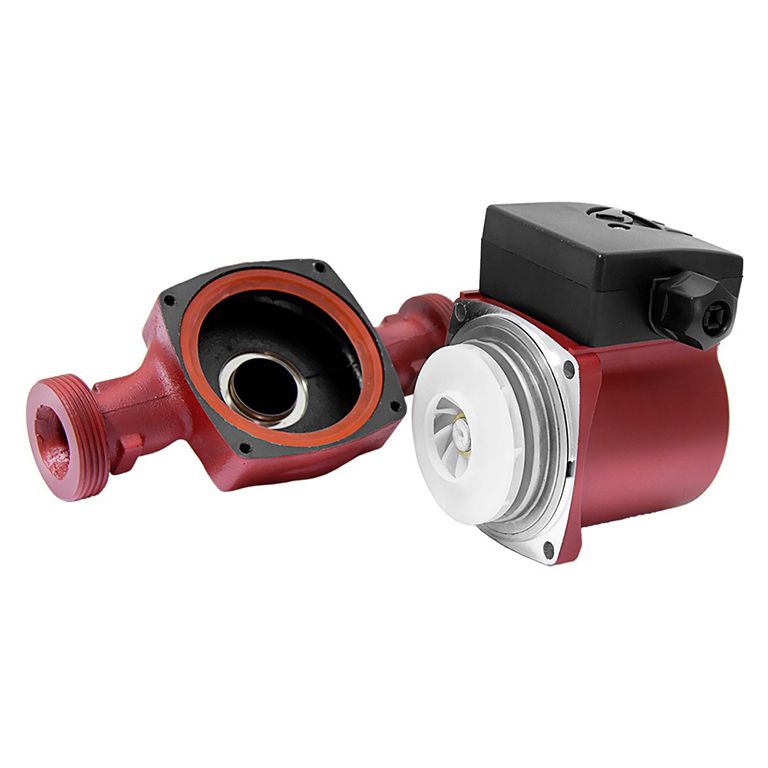 Насос циркуляційний Wetron 774242 (LPS32-8/180B) 250Вт Hmax 8м Qmax 160л/хв Ø2" 180мм бордо + гайки Ø1 1/4″