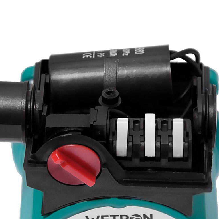 Насос циркуляційний Wetron 774332 (LPS25-6/180G) 100Вт Hmax 6м Qmax 50л/хв Ø1½" 180мм зел + гайки Ø1"