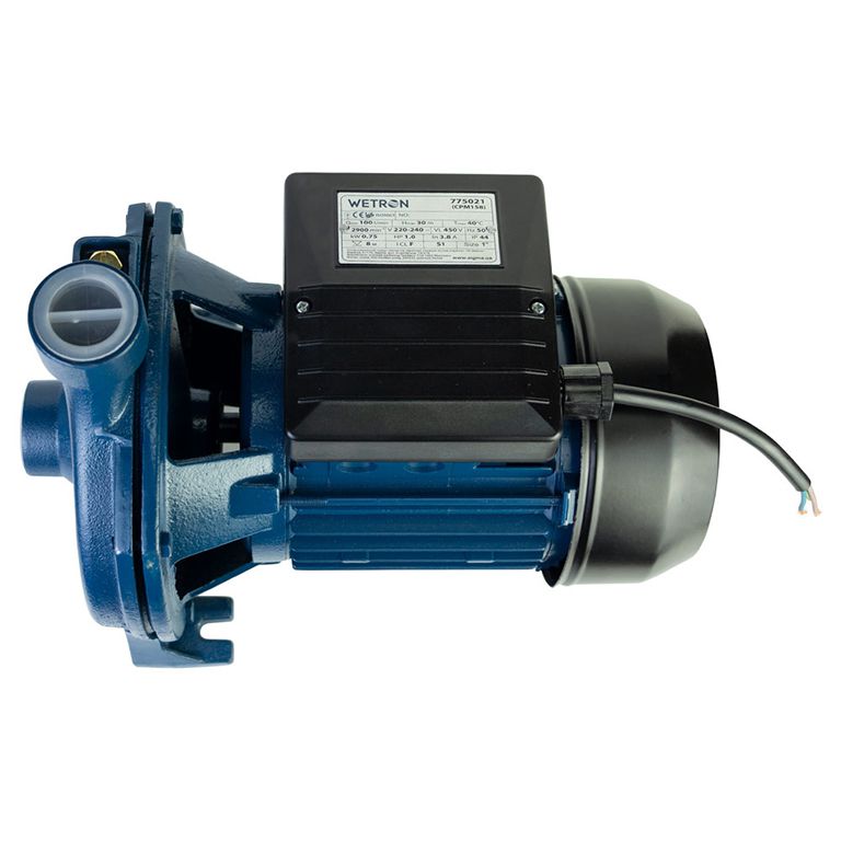 Насос відцентровий 0.75кВт Hmax 30м Qmax 100л/хв Wetron CPM158 (775021)
