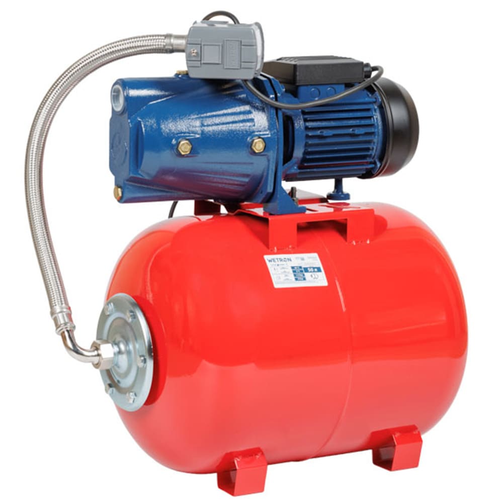 Насосна станція Wetron JET100A/50UA (775038/50) 0.9кВт Hmax 52м Qmax 70л/хв 50л