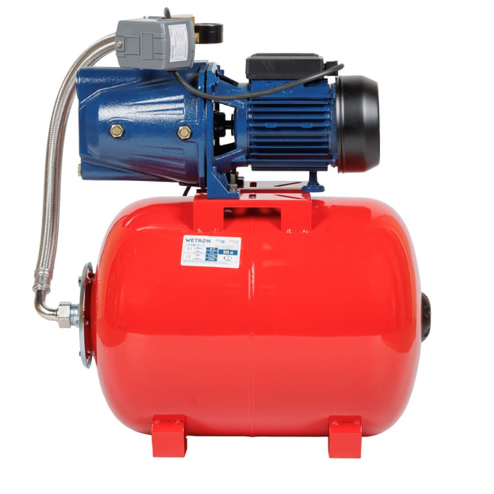 Насосна станція Wetron JET100A/50UA (775038/50) 0.9кВт Hmax 52м Qmax 70л/хв 50л