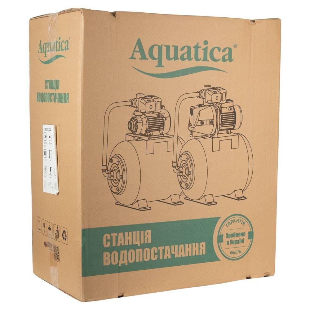 Насосна станція Aquatica JSWa10M/24UA (775083/24) 0.75кВт Hmax 42м Qmax 80л/хв 24л