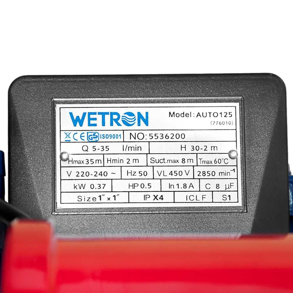 Насосна станція Wetron (776010) 0.37кВт AUTOGP125Z
